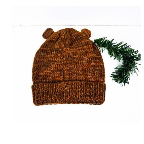 #K7 Brown Bear Winter Hat - Picture 2 of 6
